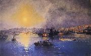 Ivan Aivazovsky Constantinople Sunset USA oil painting artist